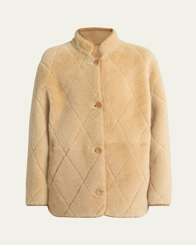 Pierce Velour Shearling Jacket